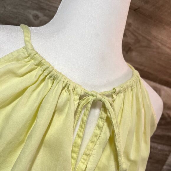 H&M yellow sleeveless fit and flare cotton sundress - 4 - 🙂3/$15 - Picture 6 of 9